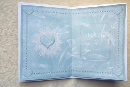 Blue Lace & Hearts by Rosina Walker