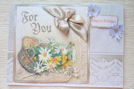 Daisies for You - Best of Both Worlds Square Card Front by Rosina Walker