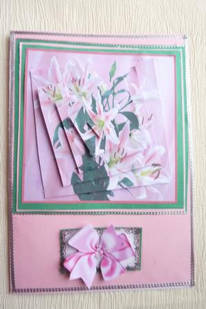 Beautiful Oriental Lilies Bouquet Spiral Pyramid by Rosina Walker