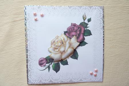 Framed Roses by Rosina Walker
