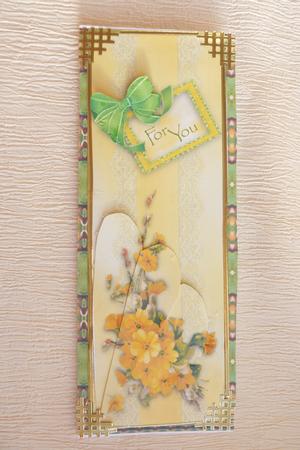 Primroses for You - Best of Both Worlds Large Dl Card Front by Rosina Walker