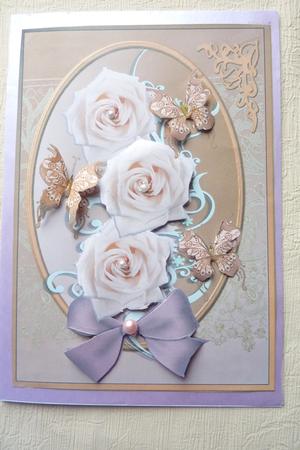 2 Card Sheet Ladies Cards Pyramid and Corner Shell Stacker by Rosina Walker