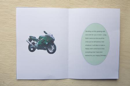Green Motorbike Insert by Rosina Walker