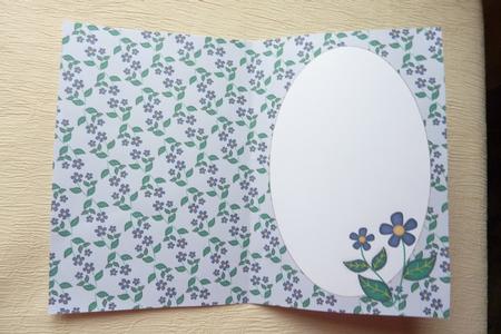 Dark Purple Flowers Insert 2 (blue) by Rosina Walker