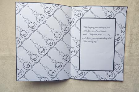 Black and White Insert Blank by Rosina Walker