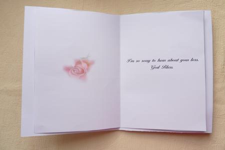 Sympathy Insert 1 by Rosina Walker