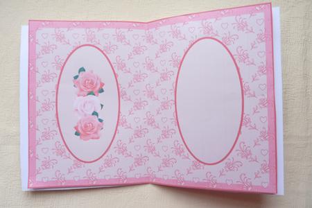 Pink Roses Insert by Rosina Walker