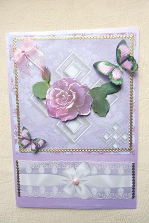 Blue and Pink Rose Toppers by Rosina Walker