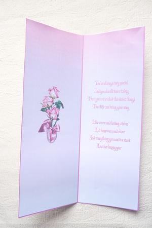 Sweet Roses Dl Size Insert with Verse by Rosina Walker
