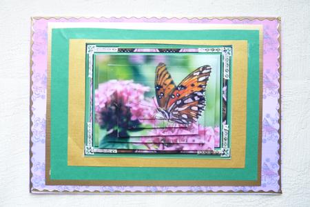 Butterfly and Pink Flower Pyramid Sheet by Rosina Walker