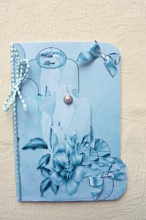 Blue Rose Pocket Sheet by Rosina Walker