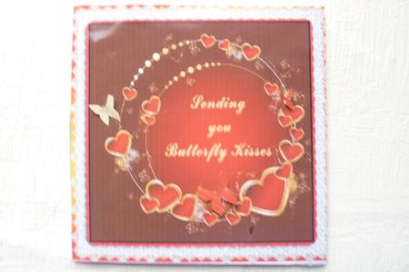 Butterfly Kisses Square Quick Card by Rosina Walker