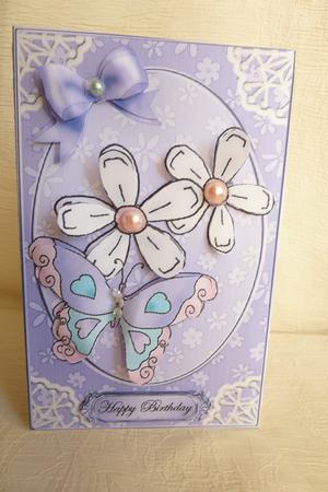 Fluttery Butterfly Lottery Wallet Card by Rosina Walker