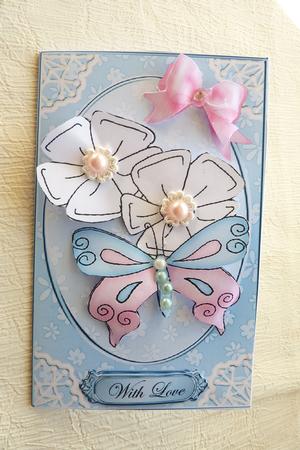 Fluttery Butterfly Lottery Wallet Card by Rosina Walker