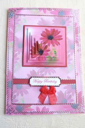 Pink Florals Card Kit by Rosina Walker
