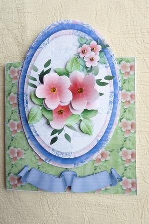 Cherry Blossom Over the Top Card by Rosina Walker