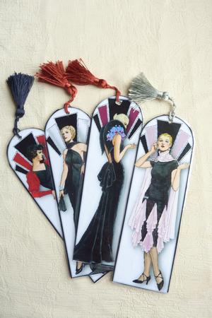 Art Deco Ladies Fashion - Book Marks by Rosina Walker