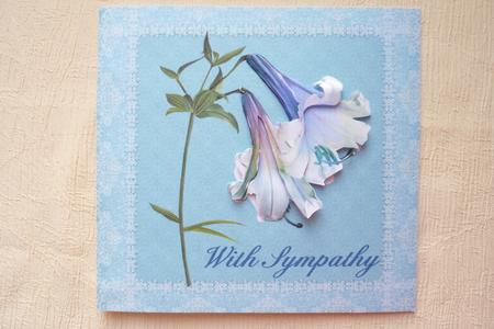 Lilies on Blue Lace by Rosina Walker