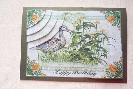 Duck and Yellow Flowers Corner Stacker by Rosina Walker