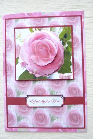 My Pink Rose Topper by Rosina Walker