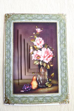 Floral Card Front by Rosina Walker