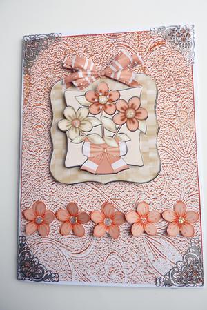 Flowers in Peach by Rosina Walker