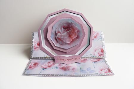 Pink Rose Topper by Rosina Walker