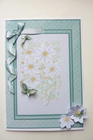 A4 Painted Flowers by Rosina Walker