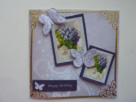 6x6 Floral Quick Card by Rosina Walker