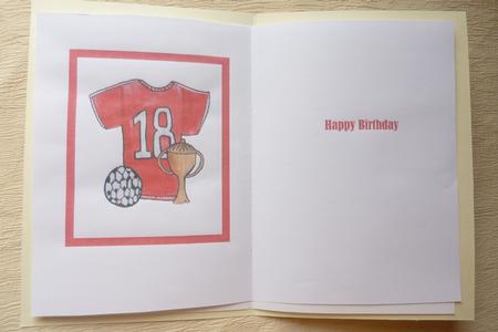 Happy Birthday Football A5 Portrait Insert by Rosina Walker