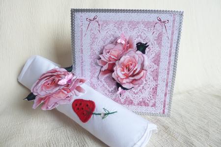 8x8 Pink Rose by Rosina Walker