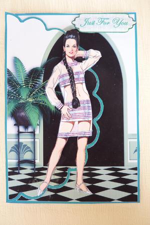 Trendy 60s Envelope Card by Rosina Walker