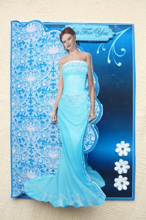 Blue Dream Envelope Card by Rosina Walker