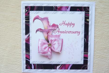 Calla Lilies Decoupage Happy Anniversary by Rosina Walker