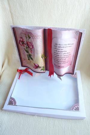 Pink Rose Book and Box by Rosina Walker