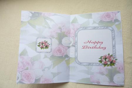 Rose Insert Happy Birthday by Rosina Walker