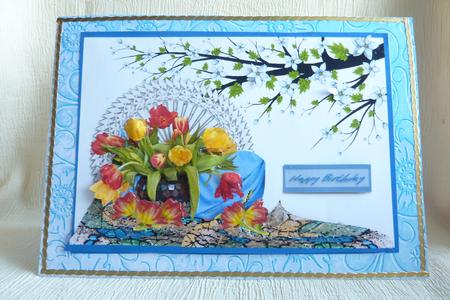 A Vase of Tulips Toppers by Rosina Walker