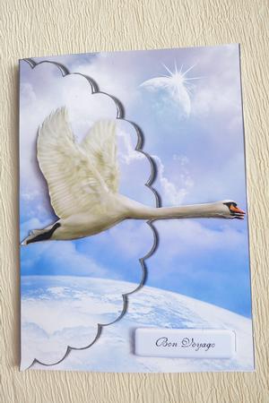 Blue Skies Envelope Card by Rosina Walker