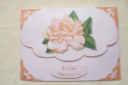 Rose 6 Envelope Shape Quick Card by Rosina Walker