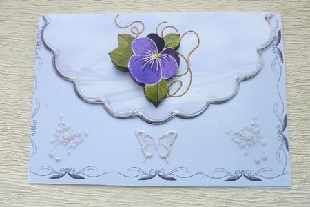 Floral Envelope Card 4 by Rosina Walker