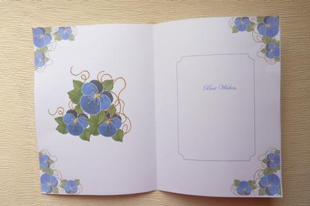 Blue Pansy Insert by Rosina Walker