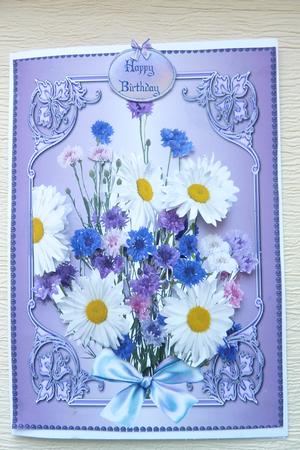 Mixed Bouquet with Decoupage by Rosina Walker