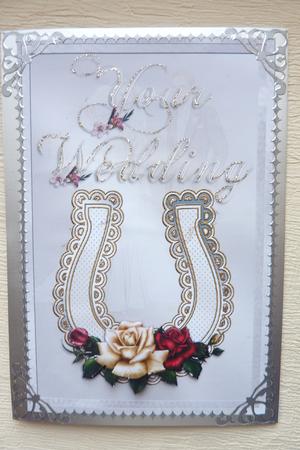 Horseshoe Card Front, Topper & Tag by Rosina Walker