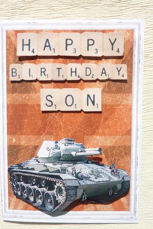 Ww2 M24 Tank on a Vintage Background by Rosina Walker