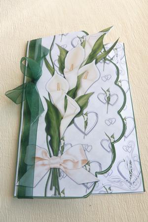 Calla Wedding Envelop Card by Rosina Walker