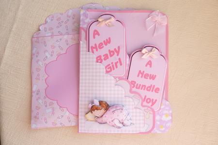 Baby Girl Card Kit by Rosina Walker