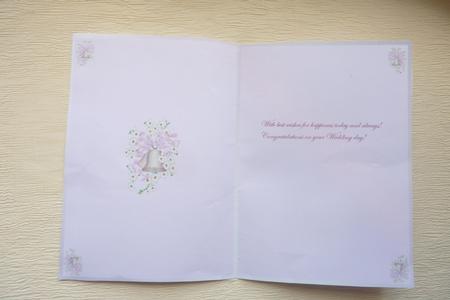 Floral Wedding Day Bells Insert by Rosina Walker