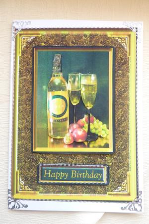 White Wine on Gold by Rosina Walker