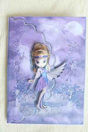Cookie Goddess Scalloped Edge Card by Rosina Walker
