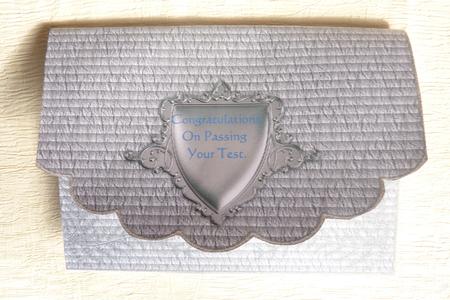 Silver Car - Envelope Card by Rosina Walker